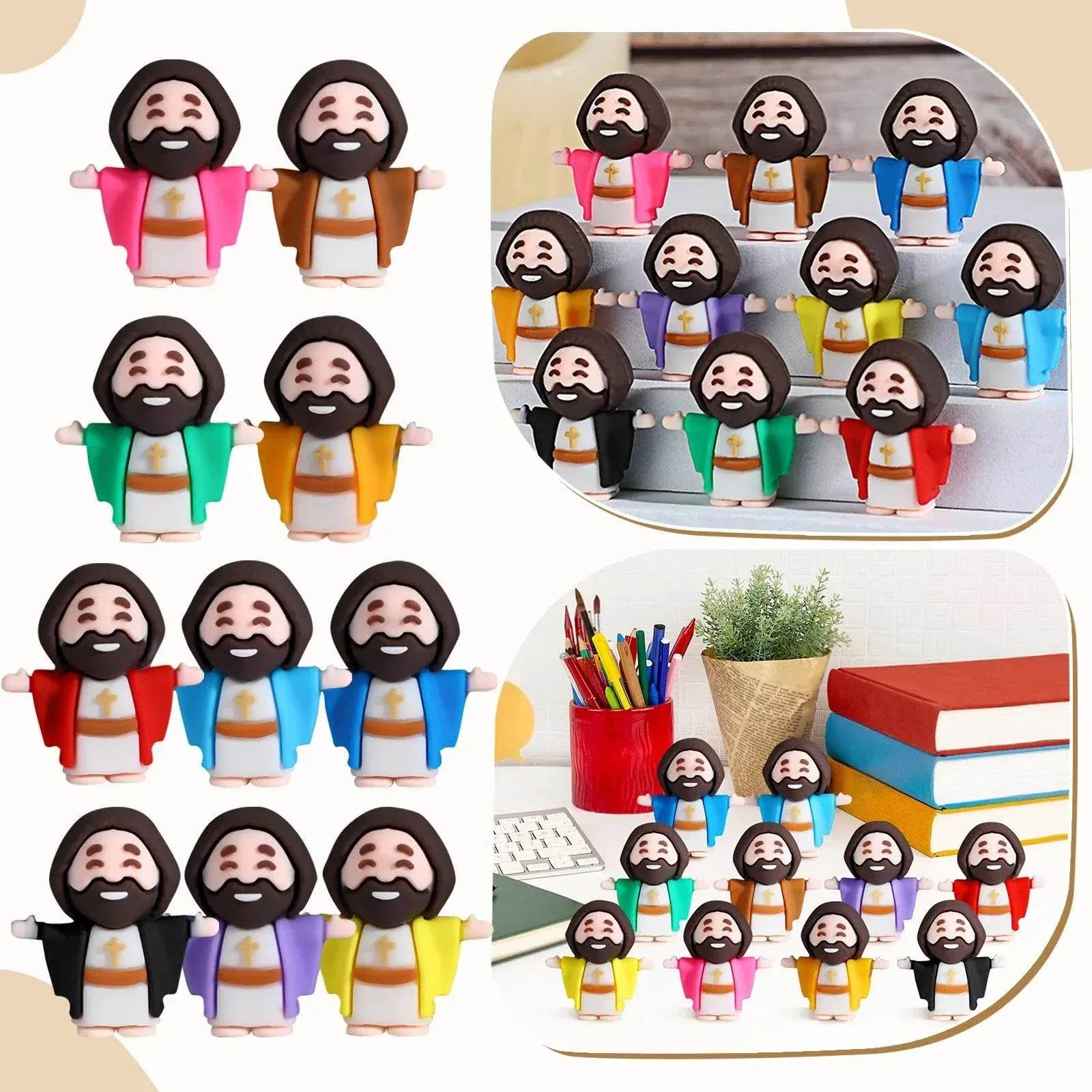 Easter Jesus Toys - Mini Jesus Figurines for Easter & Party Favors.