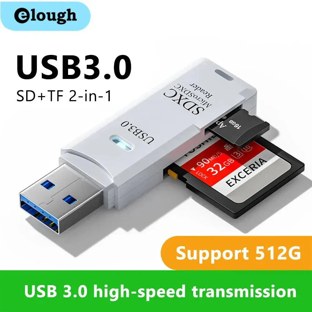 Micro TF sd card Reader - High-Speed USB 3.0 Card Reader PC & Laptops