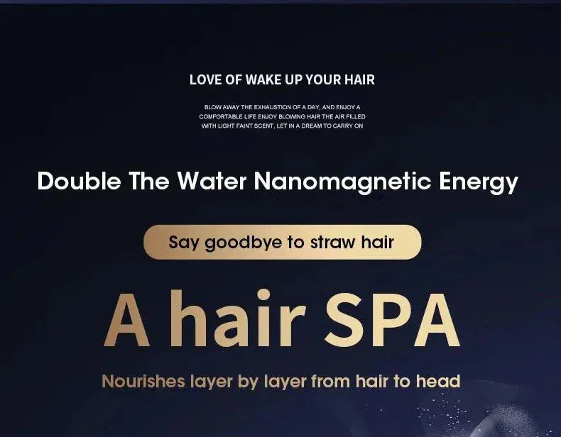 Professional Ionic Hair Dryer with strong airflow and negative ion technology for fast, frizz-free drying and smooth, shiny hair