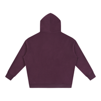 Oversize fleeced hoodie in heavyweight fabric with loose fit and drop shoulders