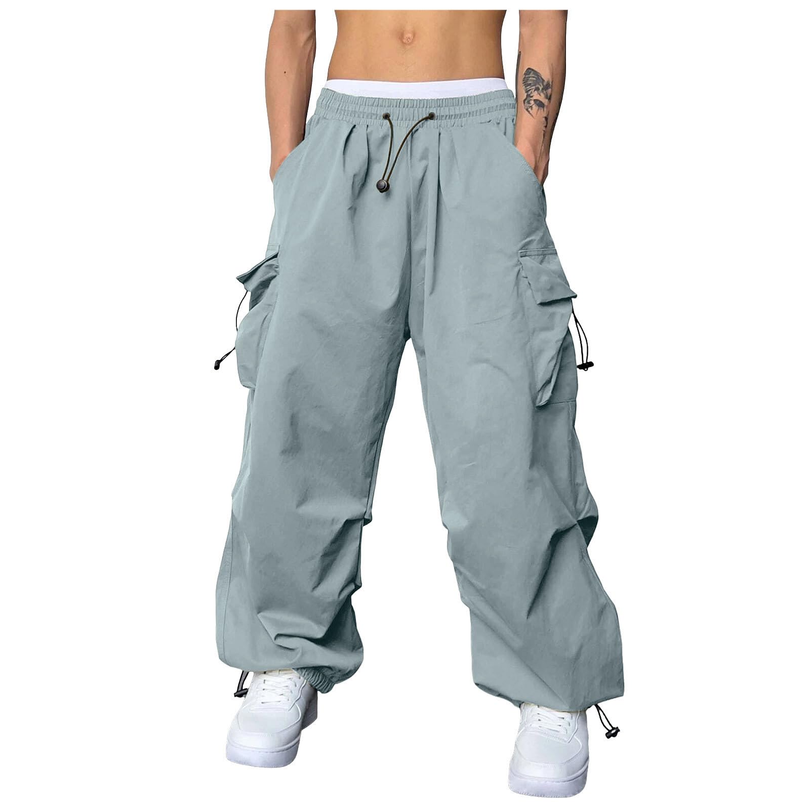 Mens Relaxed Cargo Pants with multiple pockets and relaxed fit for comfort and style