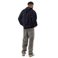 Blue Zodiac Constellation hoodie with celestial zodiac star print on cozy cotton pullover