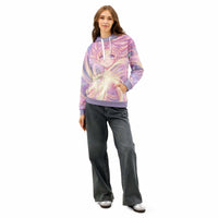 Vibrant Anime Magic Girl Sweater with kawaii magical girl and fairycore print on soft cotton-elastane hoodie