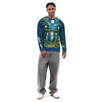 Product mockupJapanese Spirit Forest Sweatshirt featuring yokai aesthetic on soft, stretchy cotton pullover