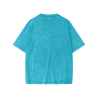 Ghost Crab Snow Washed Kids' T-Shirt with coastal Halloween ghost crab graphic on vintage white cotton fabric