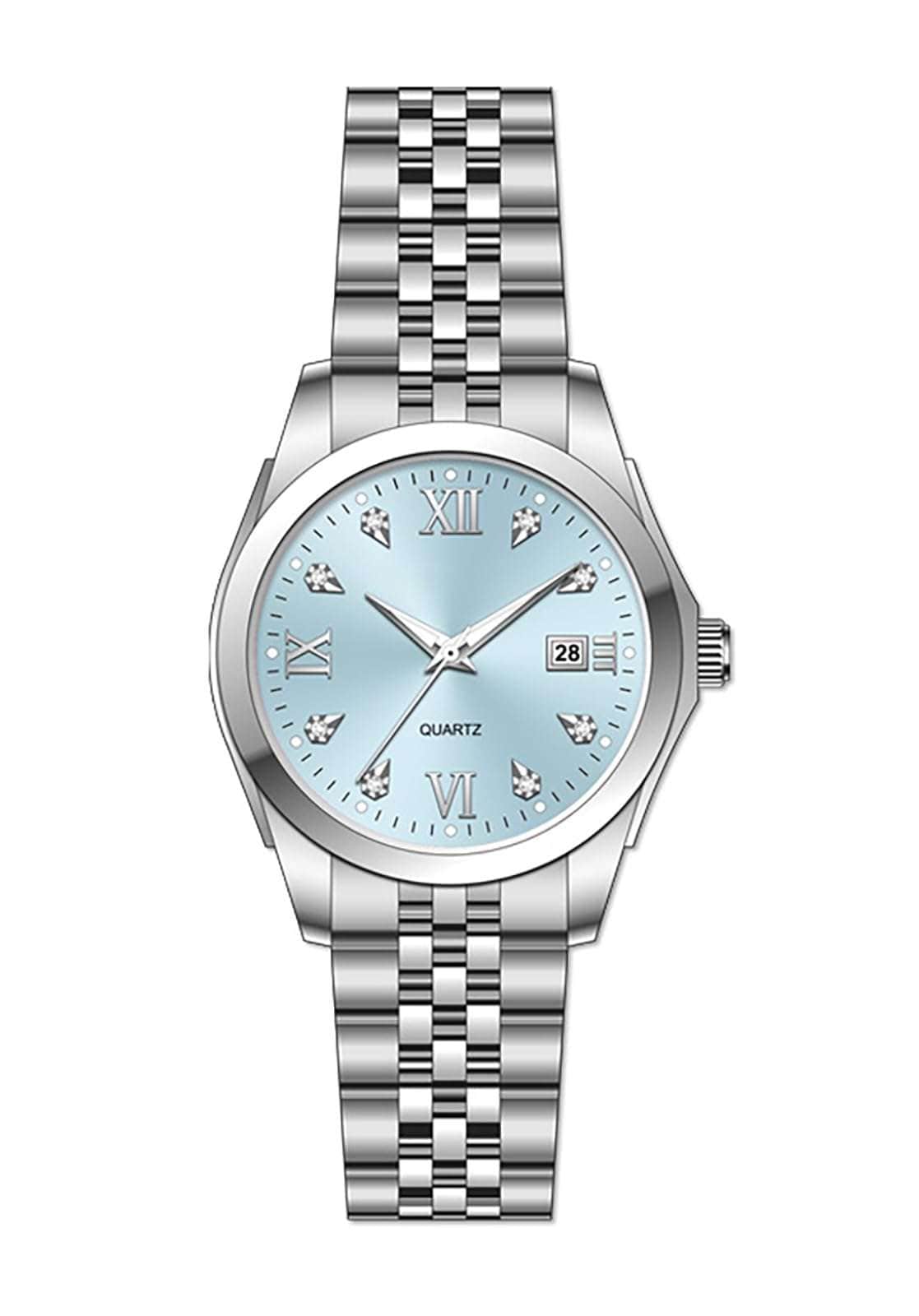 Womens Luminous Stainless Steel Watch