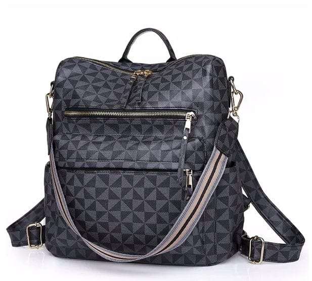 Women's University Shoulder Bag in multi-purpose synthetic leather with removable strap and spacious design