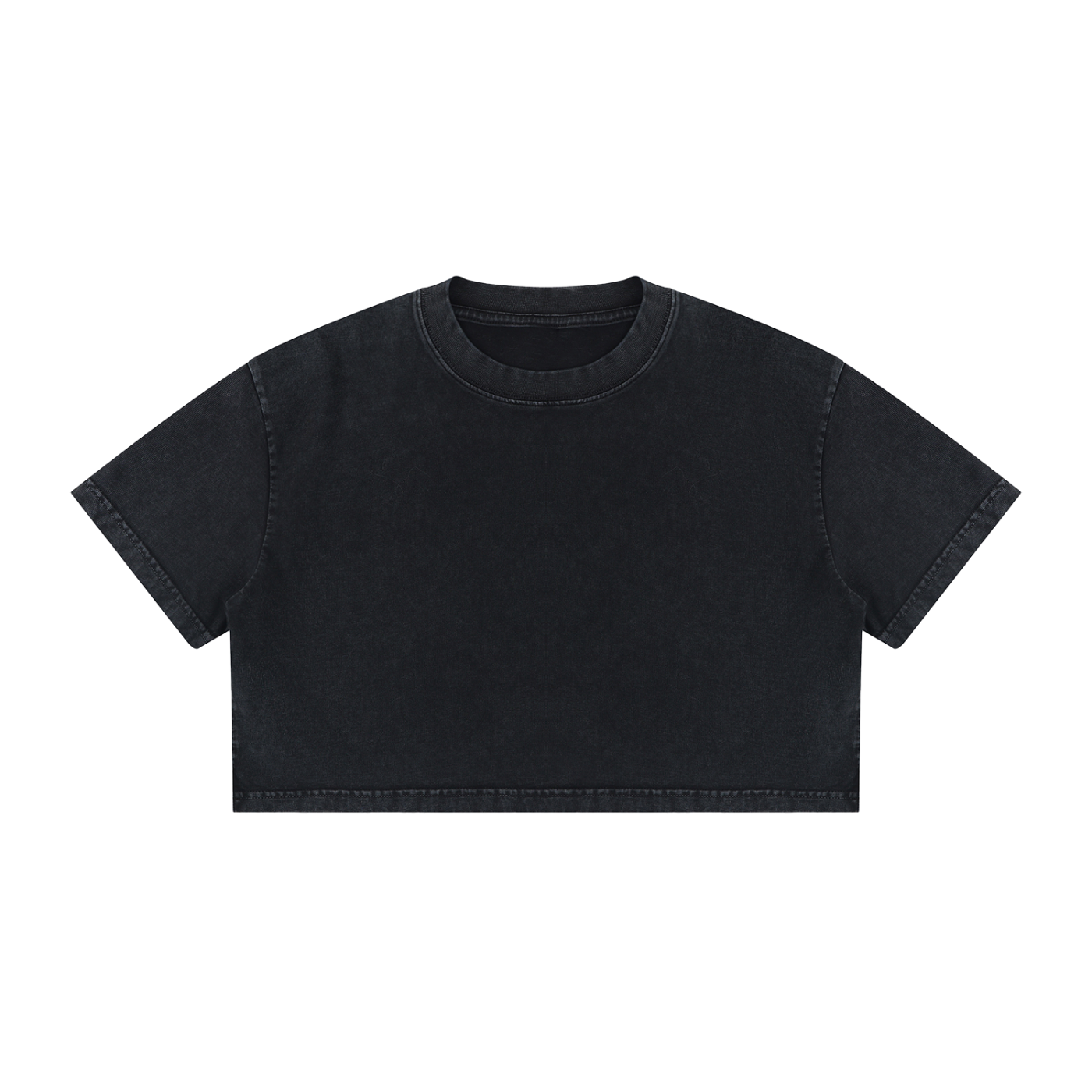 Women’s Mineral Wash Crop T-Shirt | Vintage Washed Cotton Cropped Tee