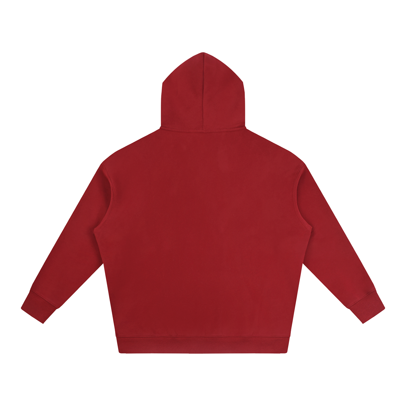 Oversized fleeced hoodie in heavyweight fabric with drop shoulders and relaxed unisex fit for streetwear style