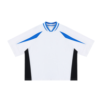 Unisex Oversized Color Block V-Neck T-Shirt | Heavyweight Streetwear Raglan Tee