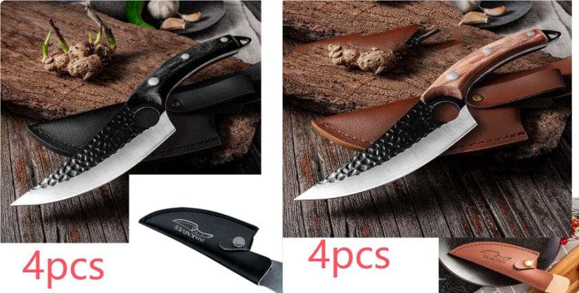 Professional Butcher Knife Set - High Carbon Steel 5CrMoV15