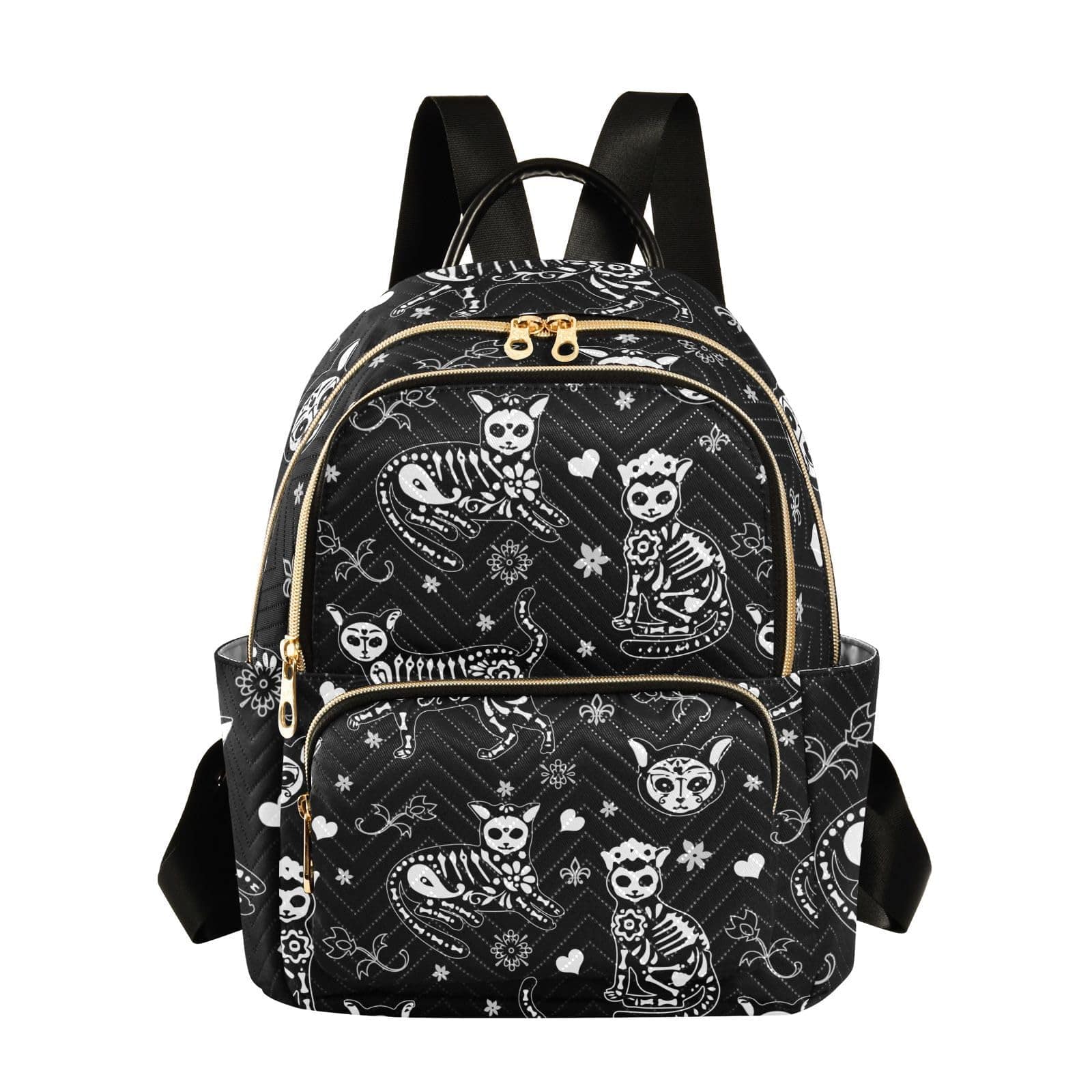 Chic Cat Motif Women Backpack