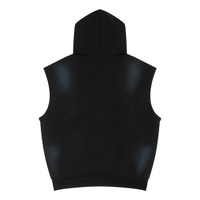 Unisex Vintage Wash Sun Fade Sleeveless Hoodie