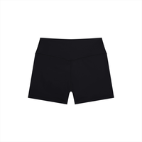Women’s high rise nylon spandex bodycon yoga shorts for workout and casual wear