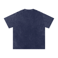Snow washed oversized cotton t-shirt in black by ODMPOD, featuring a relaxed fit and casual style.