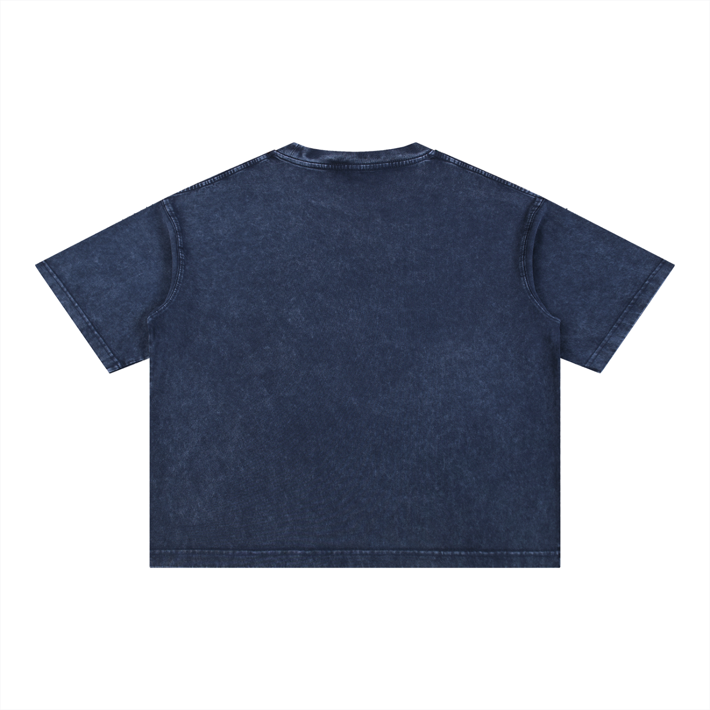 Mineral Wash Boxy Cotton T-Shirt | Oversized Drop Shoulder Crop Tee