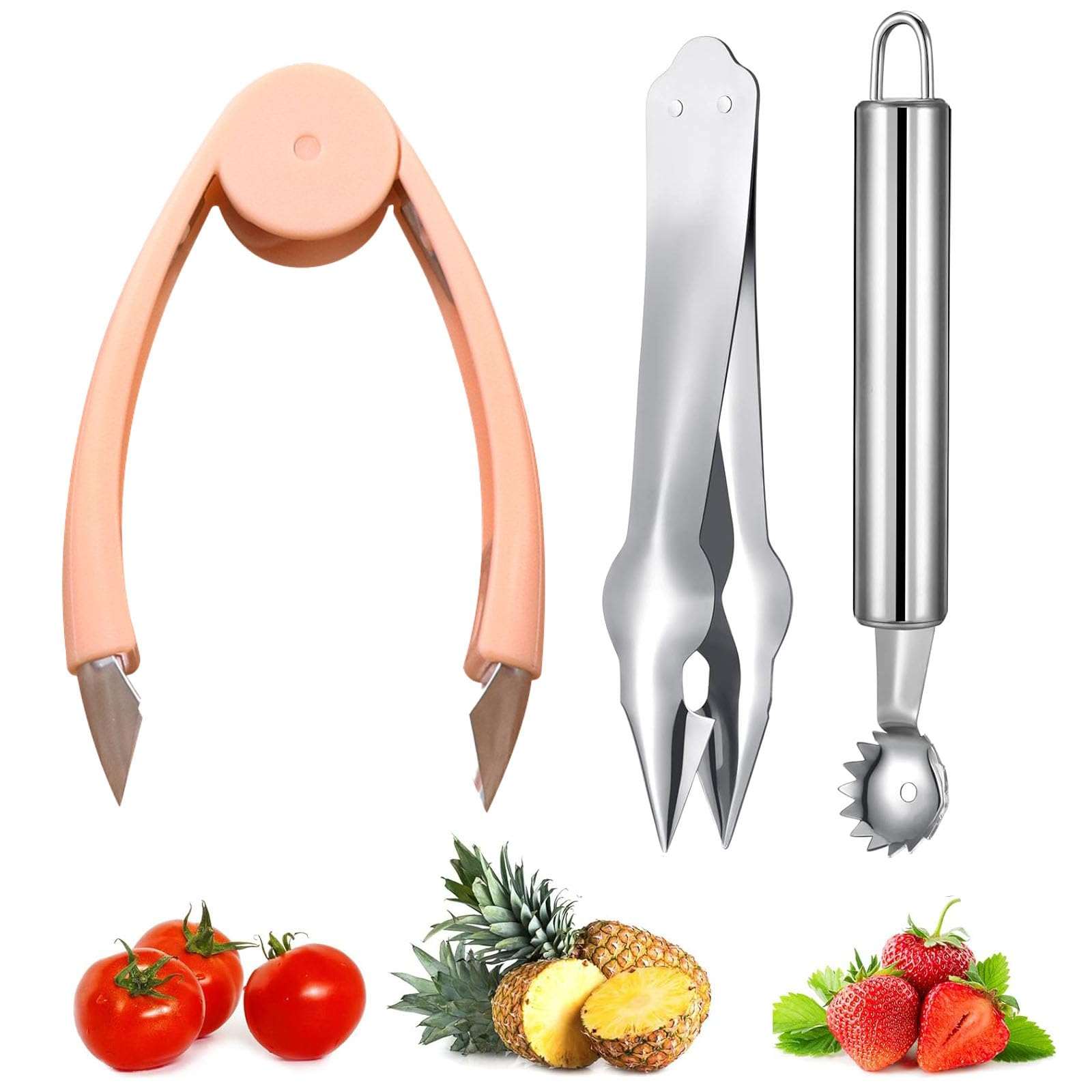 Multi-Purpose Fruit Peeler and Stem Remover