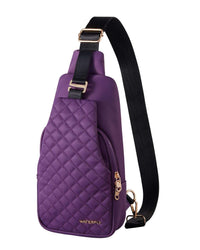 Fashion sling chest bag with adjustable strap and anti-theft pockets for daily use and travel
