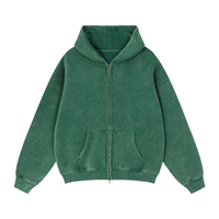 Zip-Through Boxy Fleece Hoodie | Oversized Unisex Streetwear Zip Hoodie