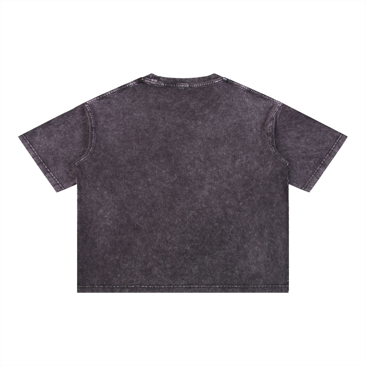 Mineral Wash Boxy Cotton T-Shirt | Oversized Drop Shoulder Crop Tee