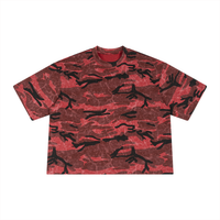 Unisex Boxy Camo Print T-Shirt | Oversized Cotton Streetwear Tee