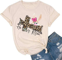 Easter Day Bunny Graphic Tee with playful bunny print on soft fabric