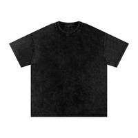 White oversized cotton t-shirt with snow-washed texture and loose fit