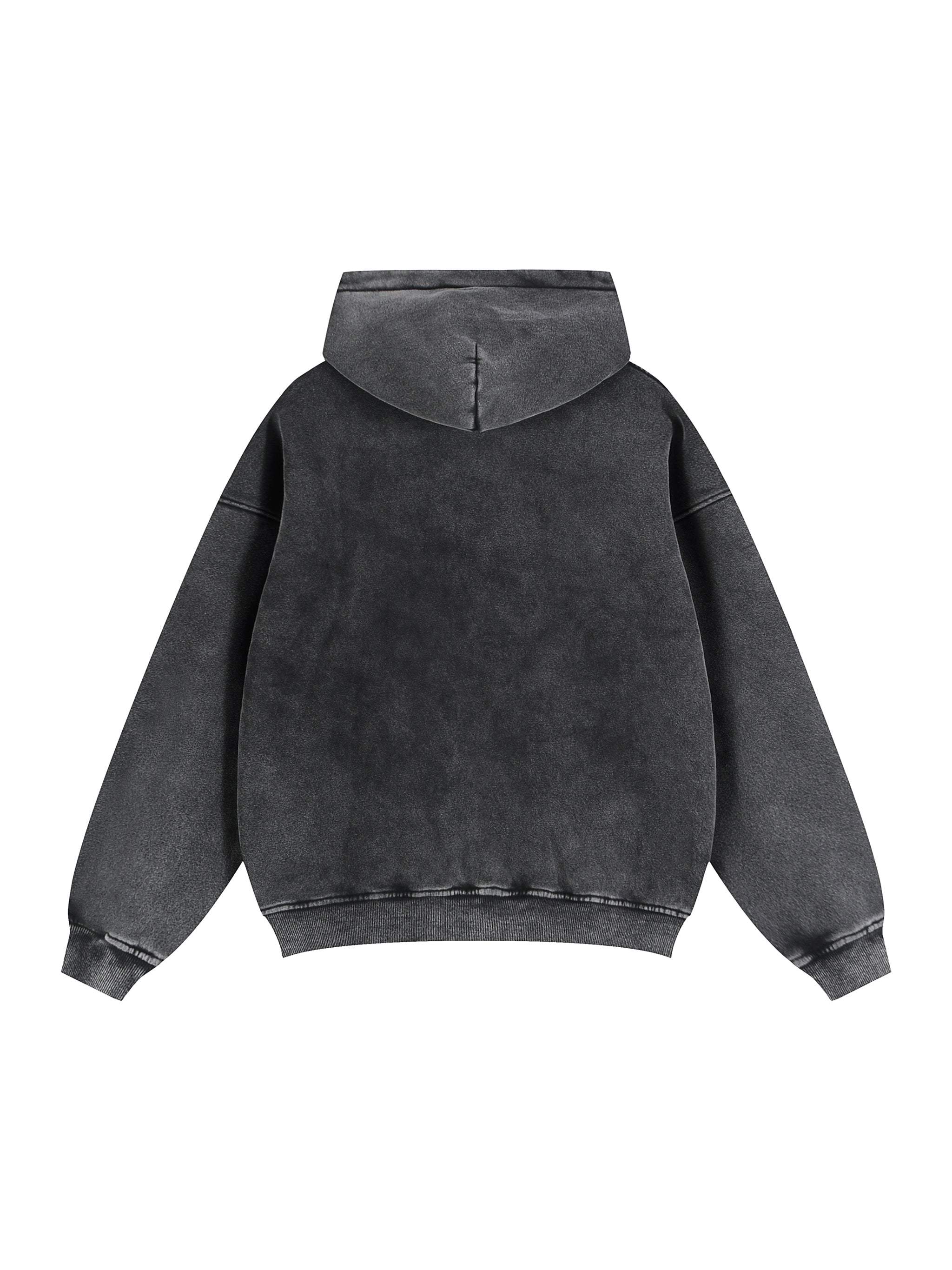 Zip-Through Boxy Fleece Hoodie | Oversized Unisex Streetwear Zip Hoodie