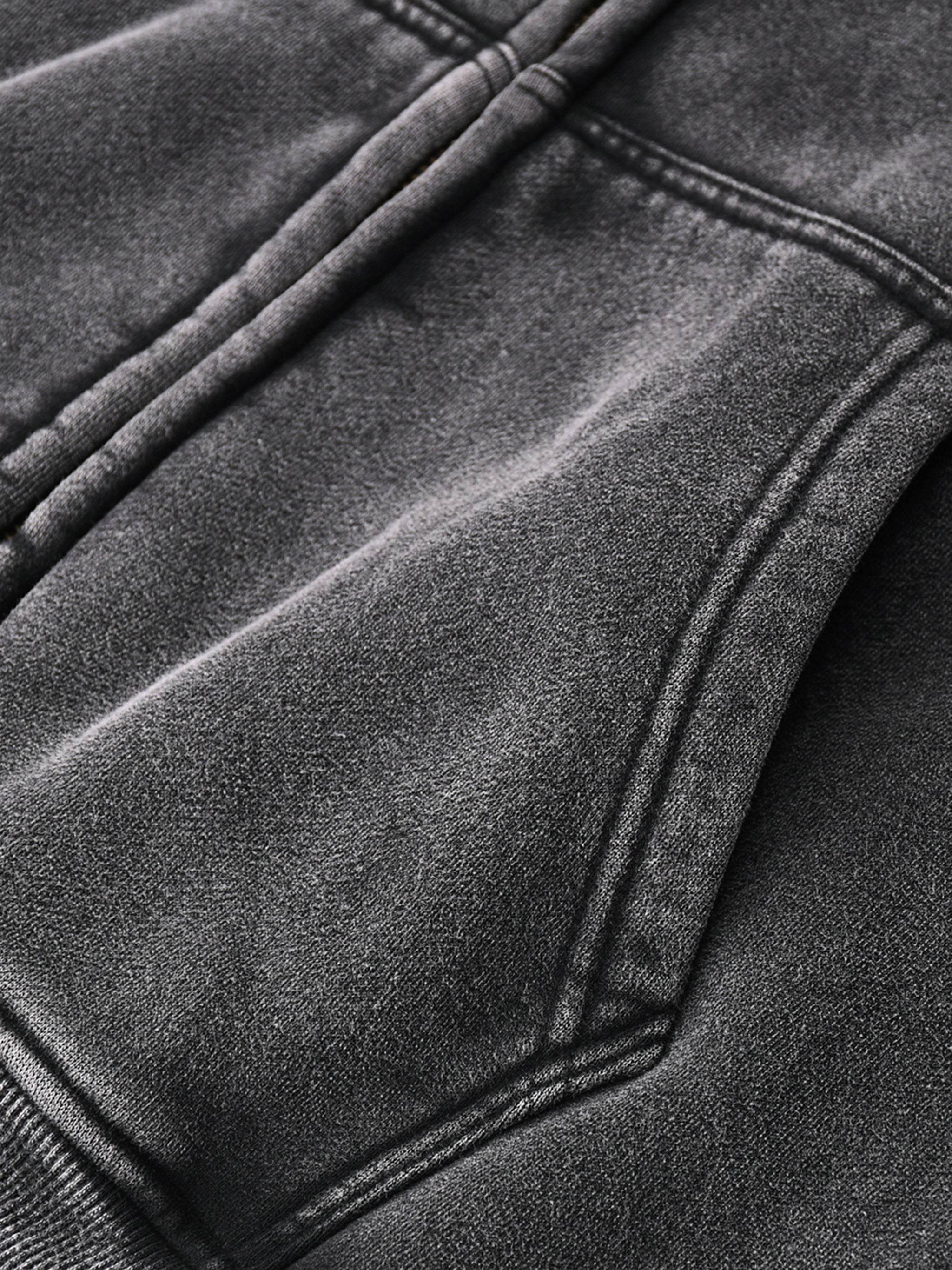 Zip-Through Boxy Fleece Hoodie | Oversized Unisex Streetwear Zip Hoodie