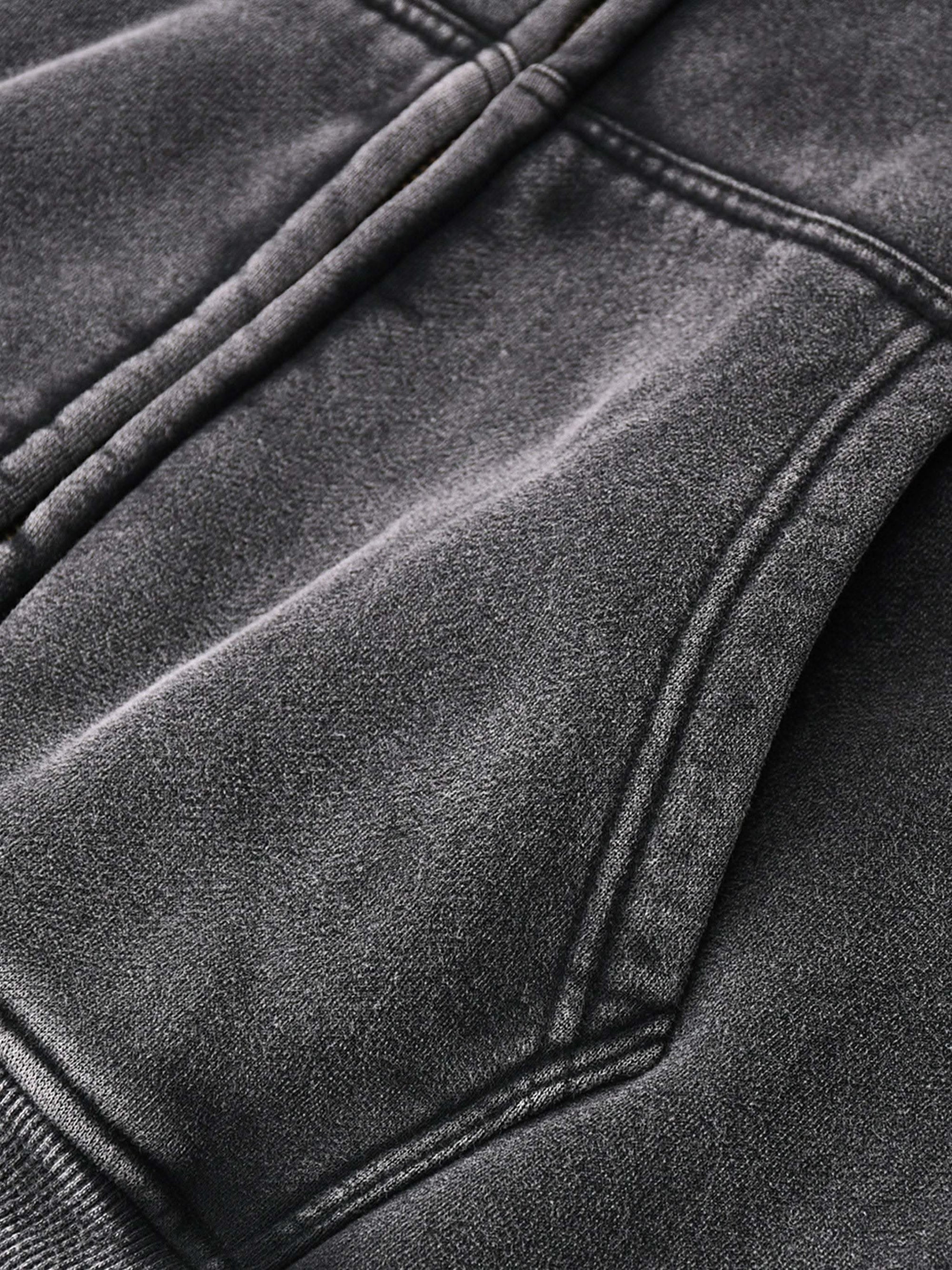 Zip-Through Boxy Fleece Hoodie | Oversized Unisex Streetwear Zip Hoodie
