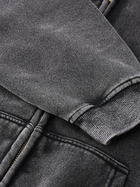 Zip-Through Boxy Fleece Hoodie | Oversized Unisex Streetwear Zip Hoodie