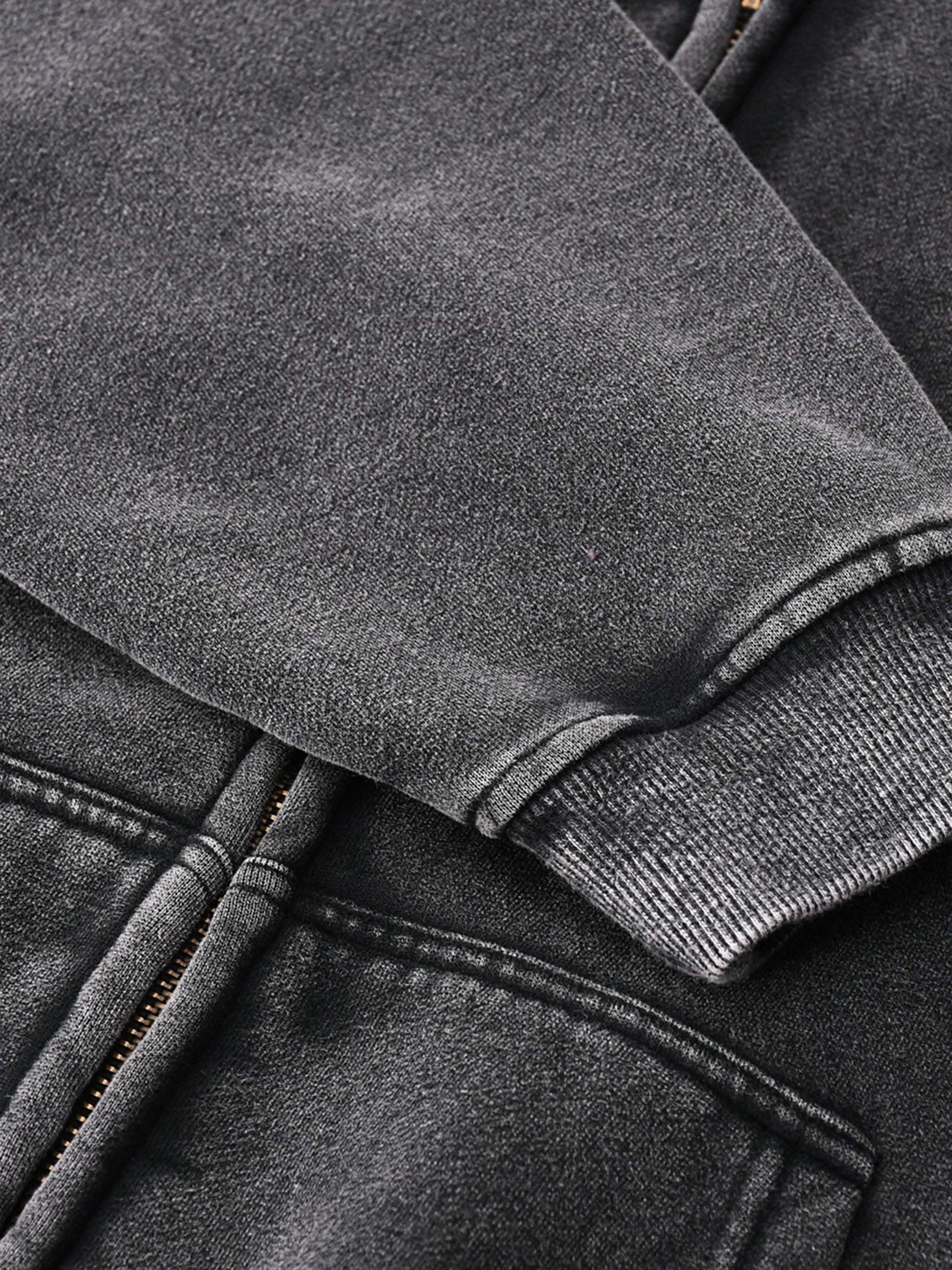 Zip-Through Boxy Fleece Hoodie | Oversized Unisex Streetwear Zip Hoodie