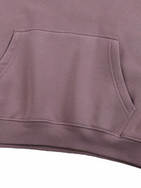 Oversize fleeced hoodie in heavyweight unisex streetwear style with oversized fit and drop shoulders