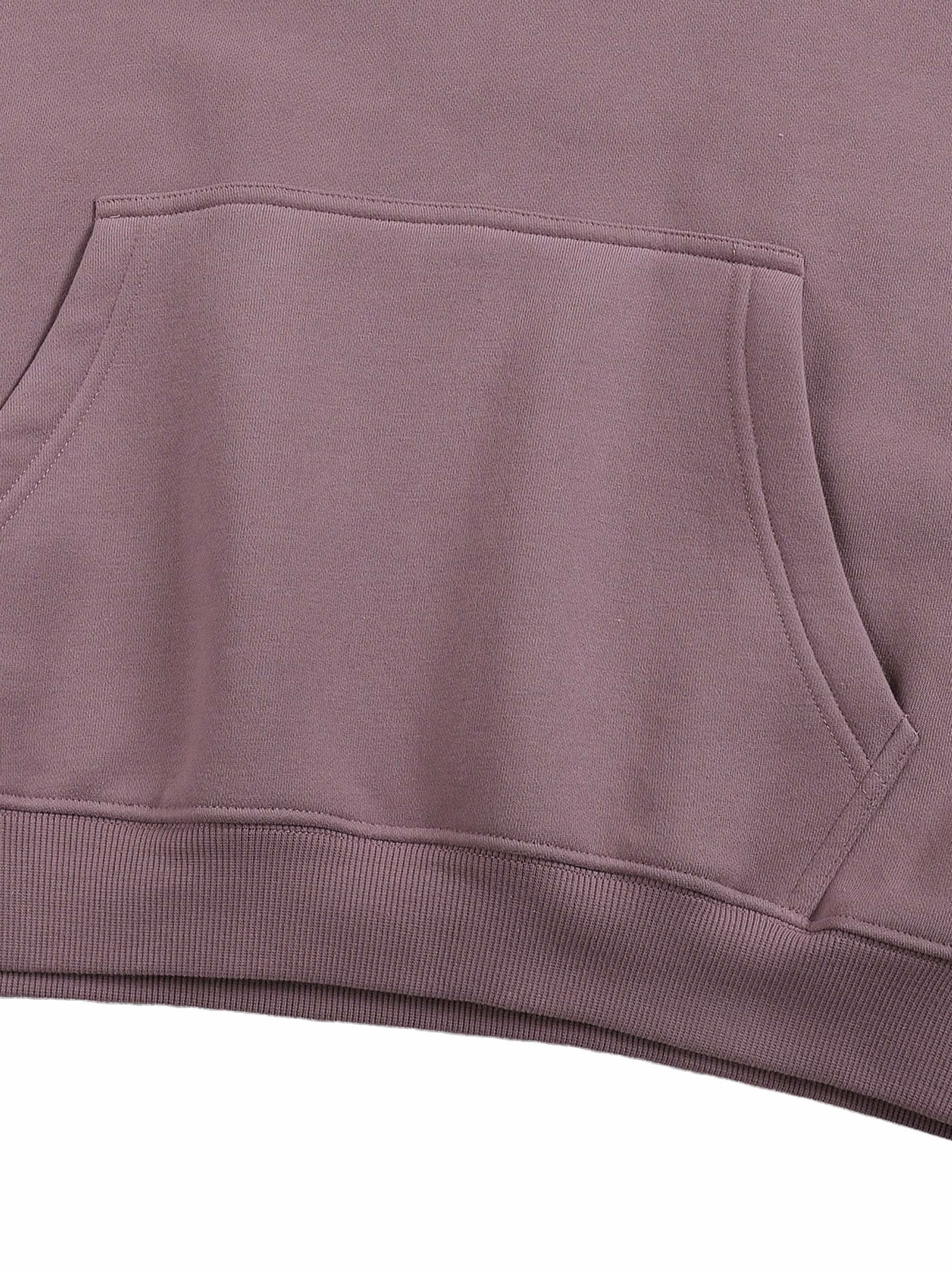 Oversize fleeced hoodie in heavyweight unisex streetwear style with oversized fit and drop shoulders