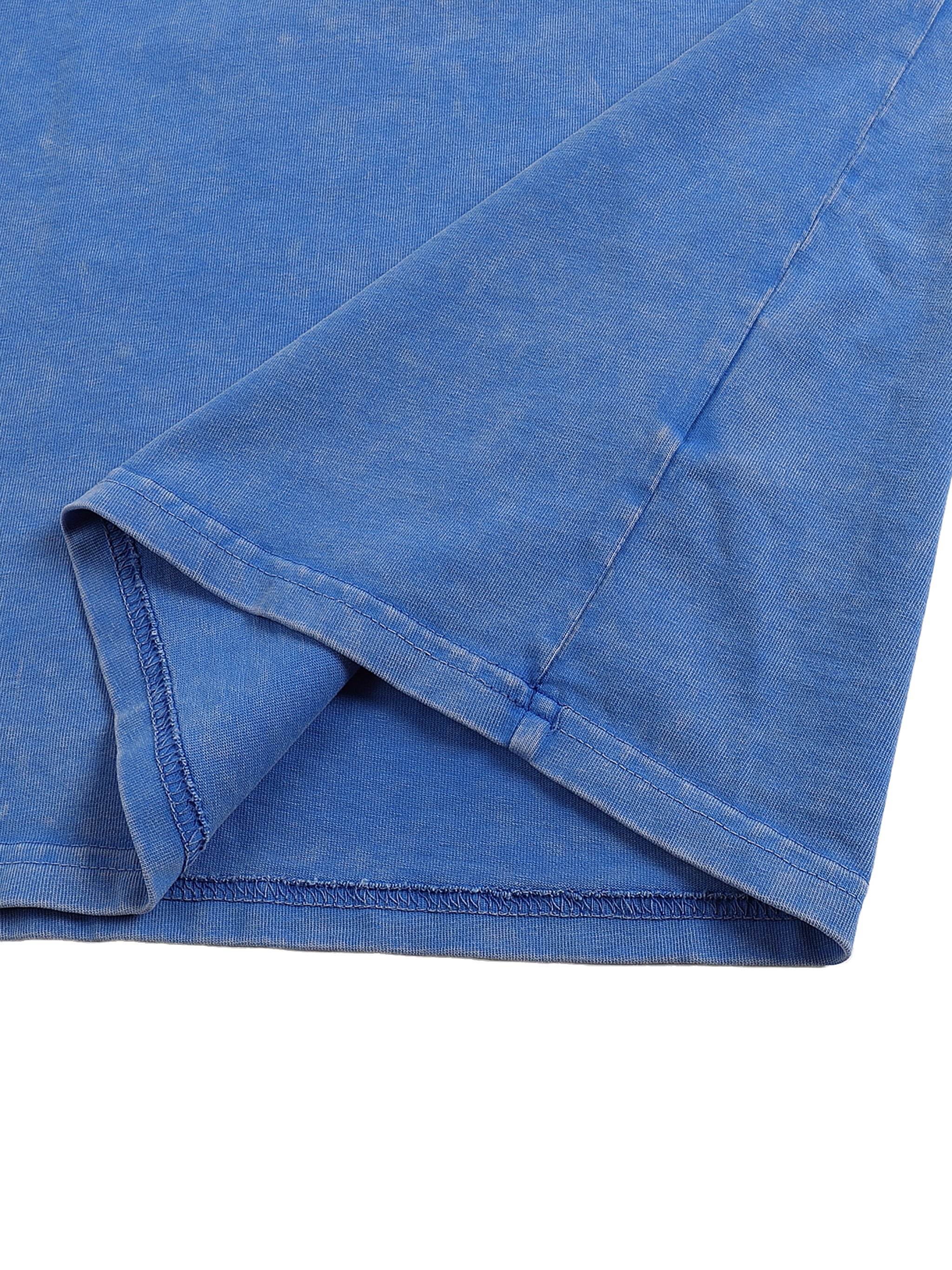 Oversized Snow Washed Cotton T-Shirt - Unisex Loose Fit 250gsm