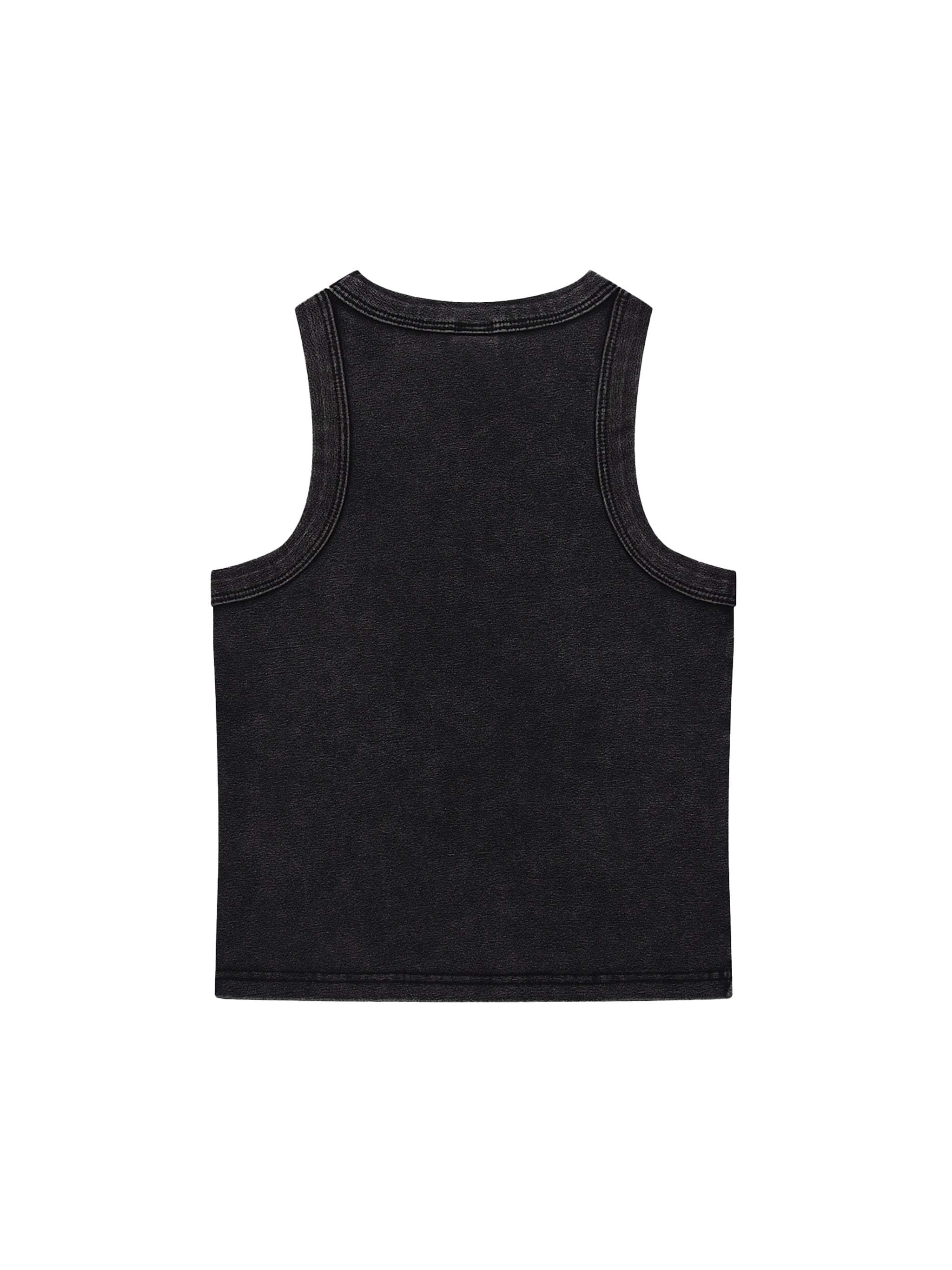Snow Washed Crop Tank Top | Women’s Bodycon Cotton Streetwear Tank