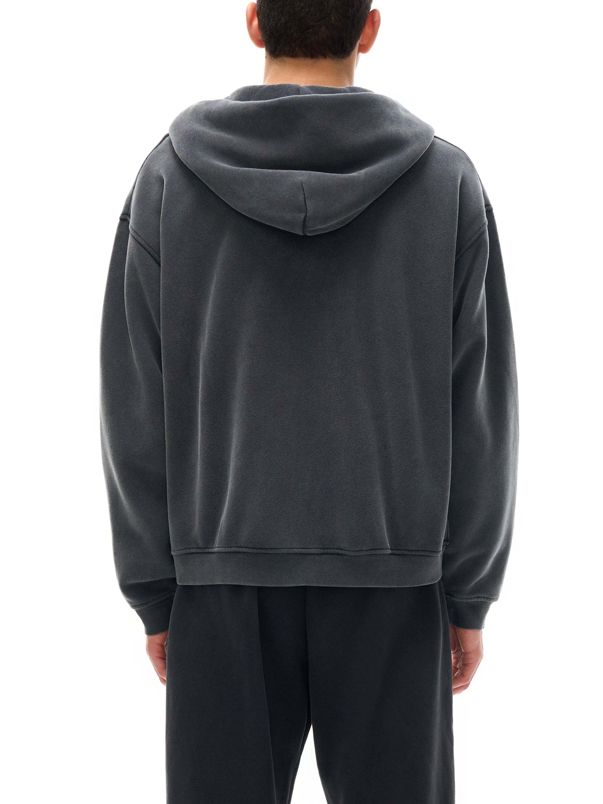 Zip-Through Boxy Fleece Hoodie | Oversized Unisex Streetwear Zip Hoodie