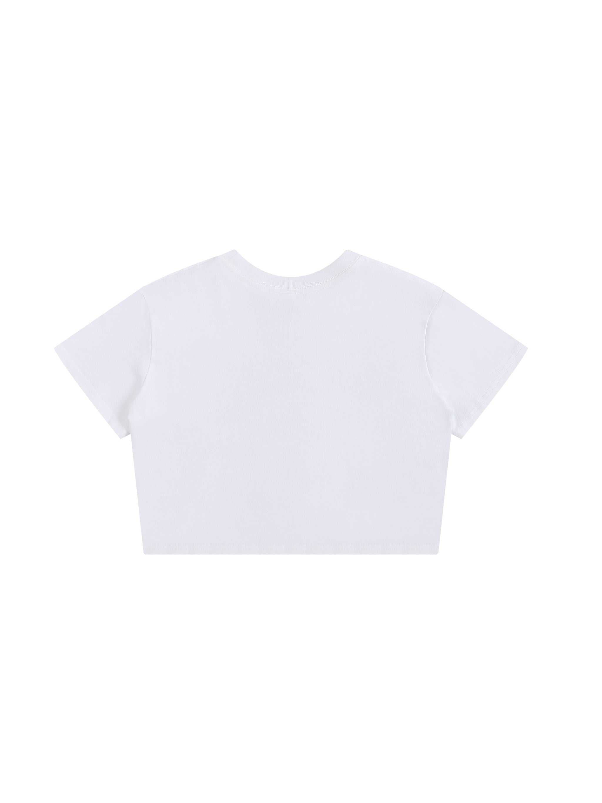 Women’s Baby Tee Seamless T-Shirt | Cropped Cotton Streetwear Tee – 200 GSM