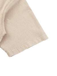 Mineral wash boxy cotton t-shirt with oversized fit and vintage-style senior year 2027 graphic design