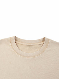 Mineral wash boxy cotton t-shirt with bold senior year 2027 graphic and oversized fit