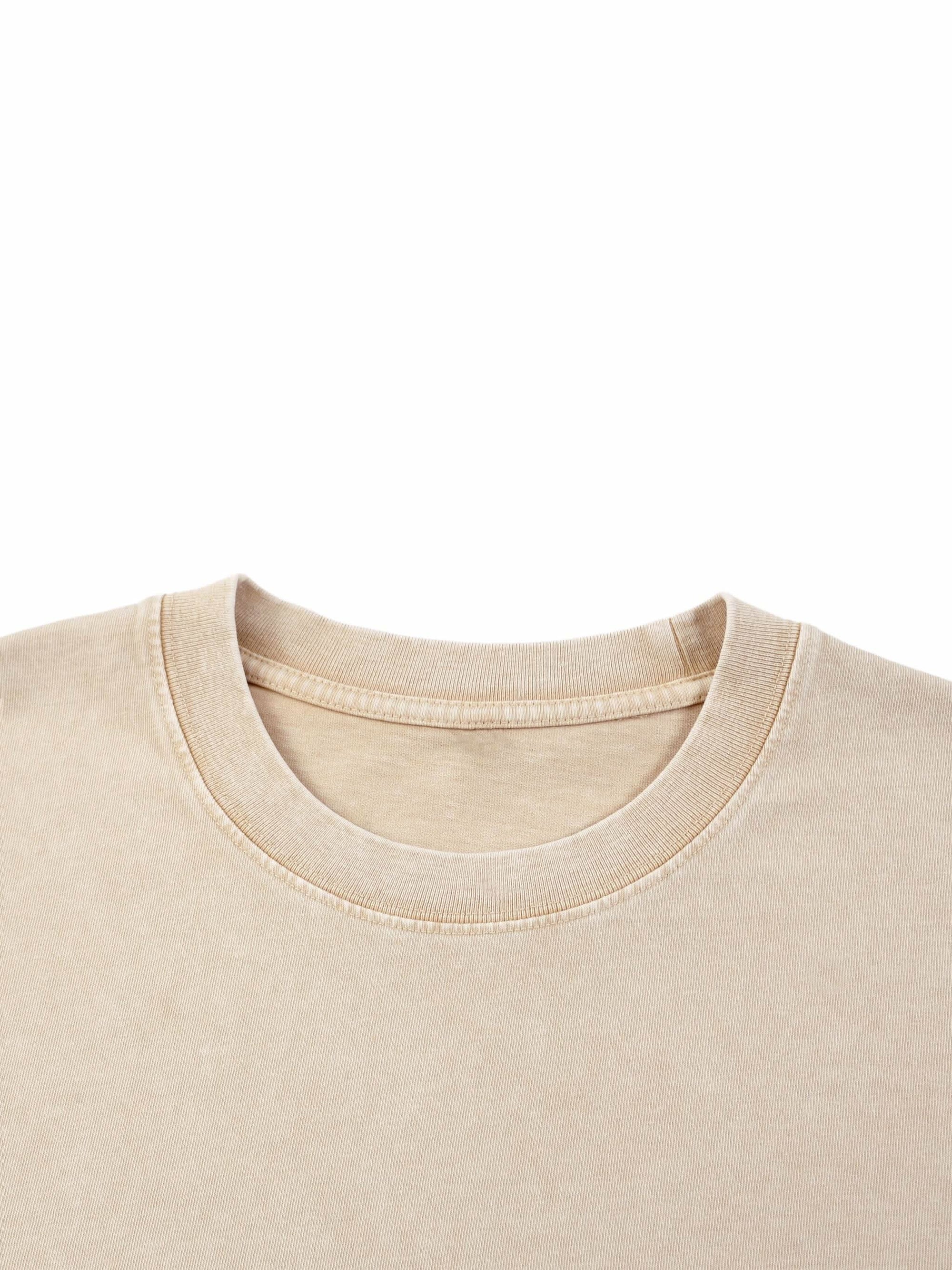 Mineral wash boxy cotton t-shirt with bold senior year 2027 graphic and oversized fit