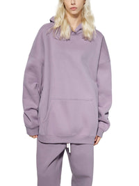oversize fleeced hoodie heavyweight unisex streetwear pullover sweatshirt with drop shoulders and adjustable hood