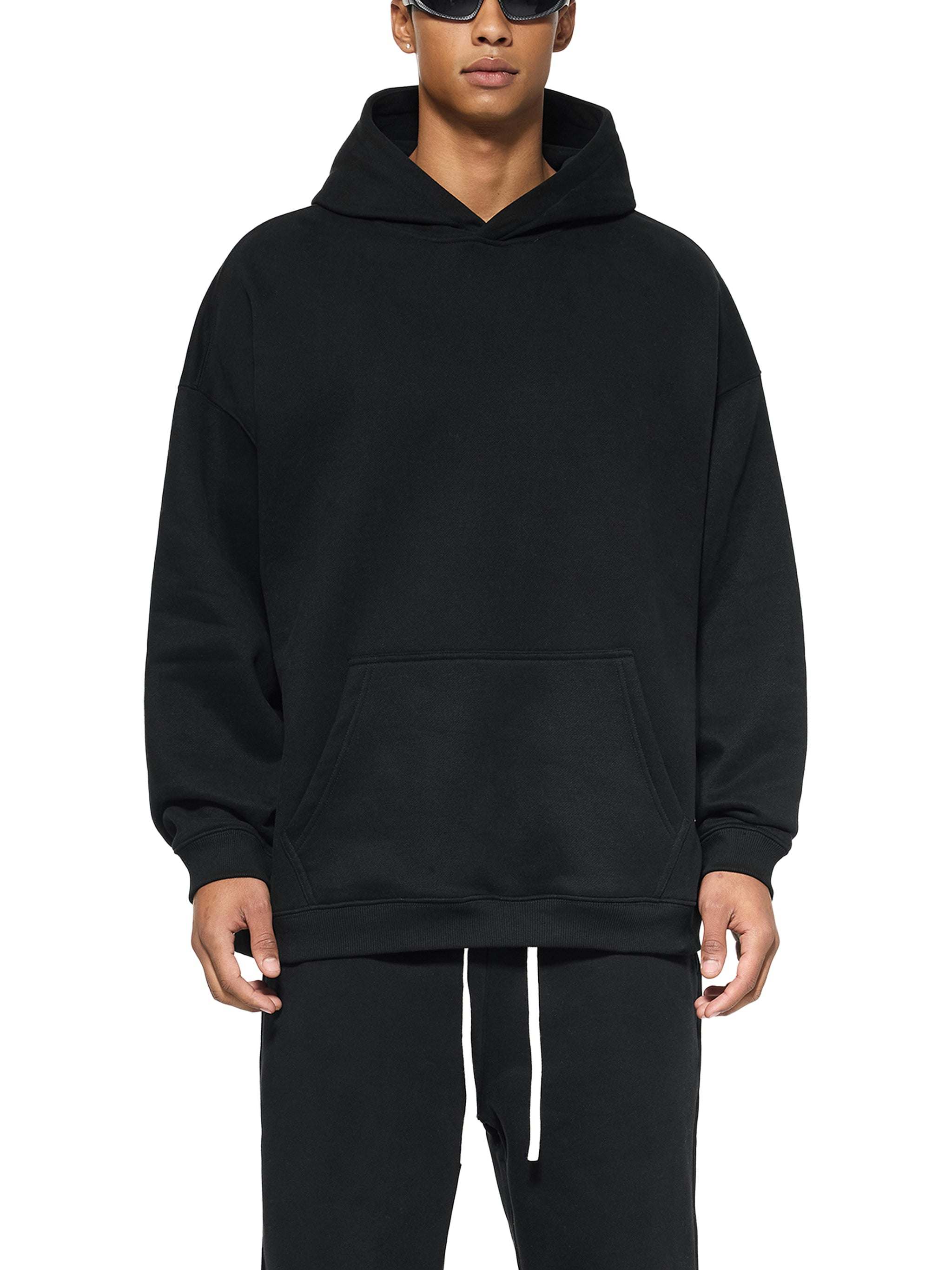 Oversized Fleeced Hoodie | Heavyweight Unisex Streetwear Pullover Sweatshirt