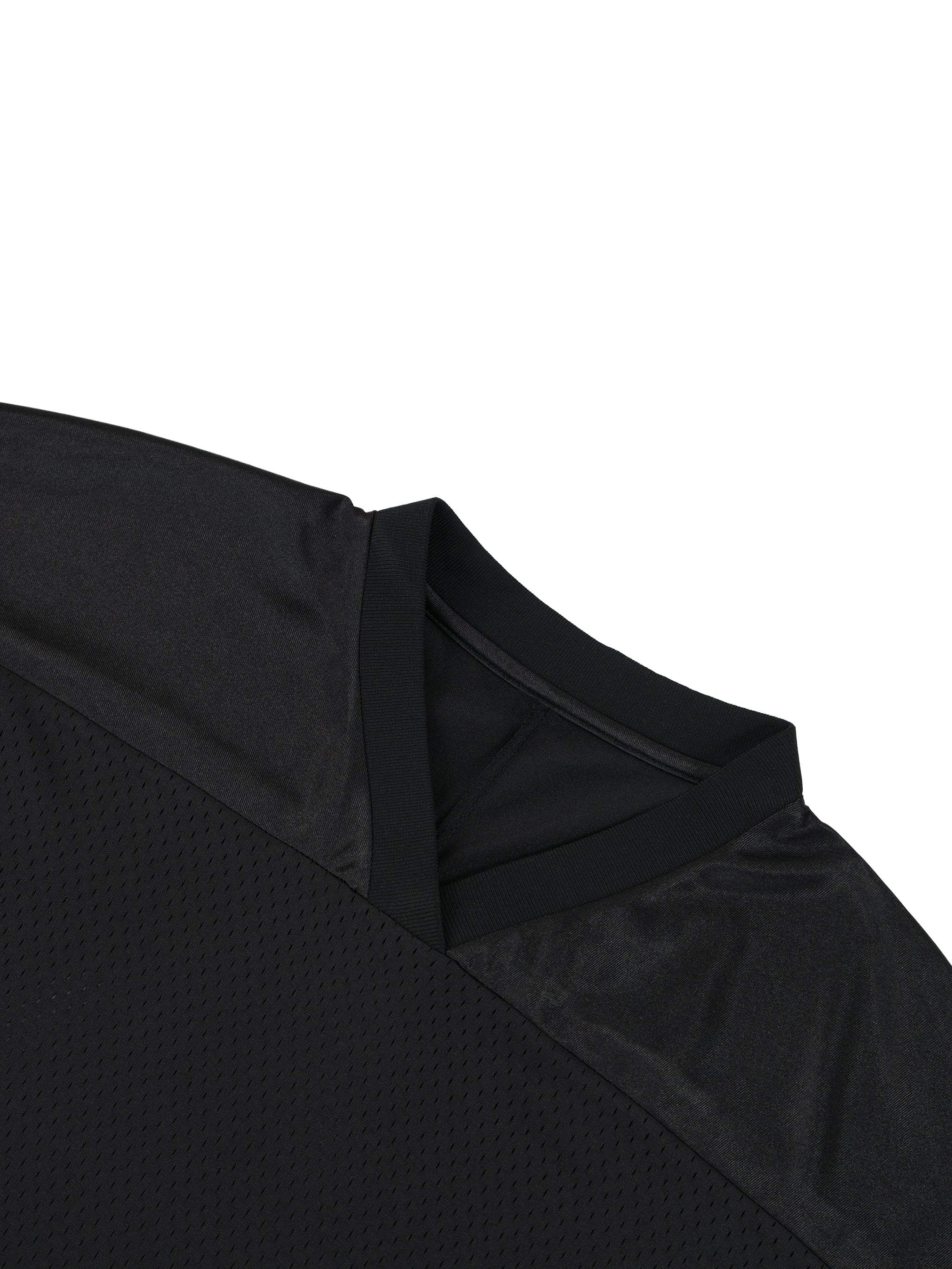 Oversized Mesh V-Neck Soccer Jersey