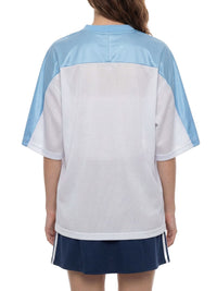 Oversized Mesh V-Neck Soccer Jersey