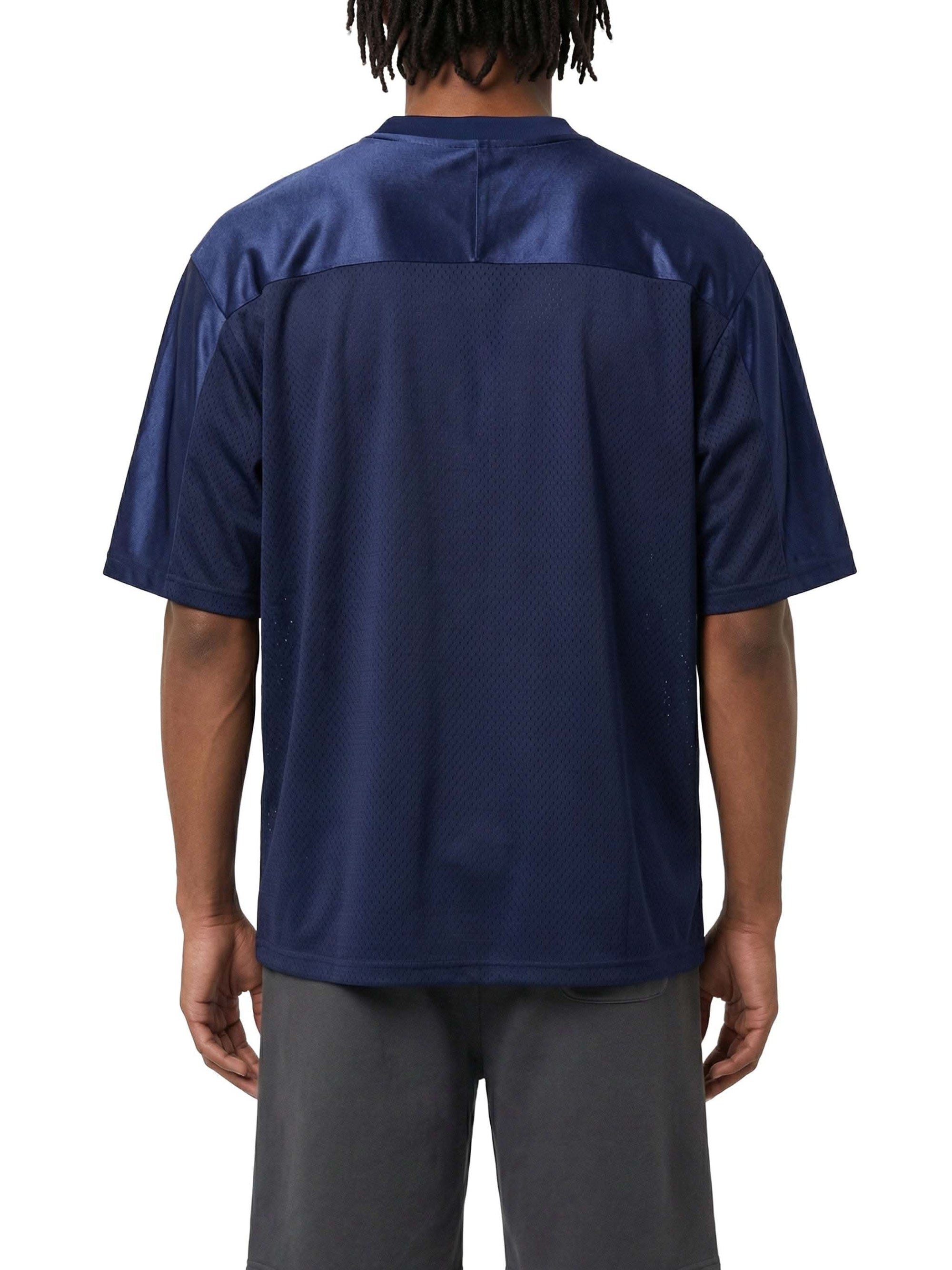 Oversized Mesh V-Neck Soccer Jersey
