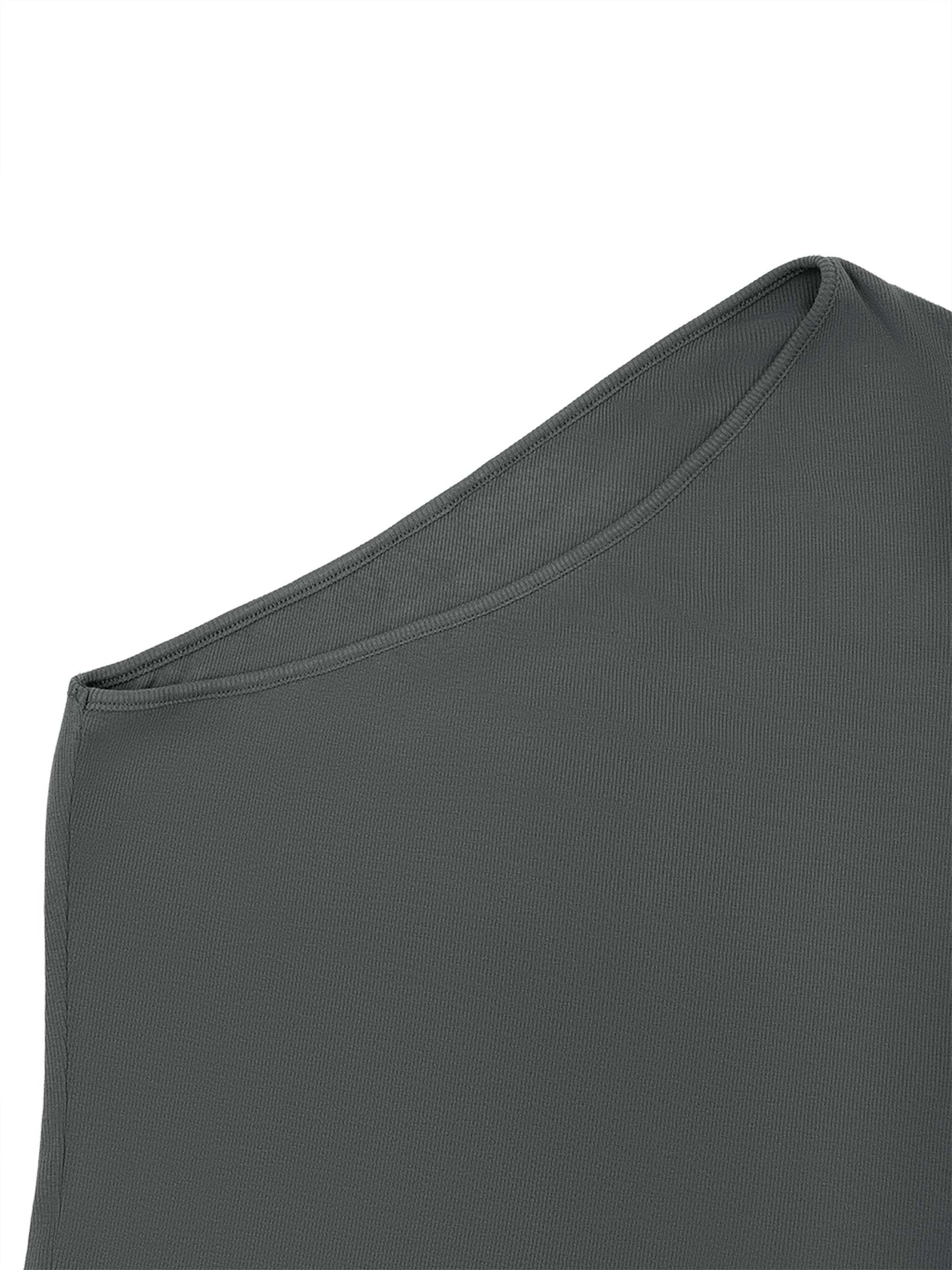 Women's One-Shoulder Crop T-Shirt