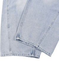 Men's Vintage Wash Sunfade barrel leg jeans with relaxed fit and frayed vintage finish