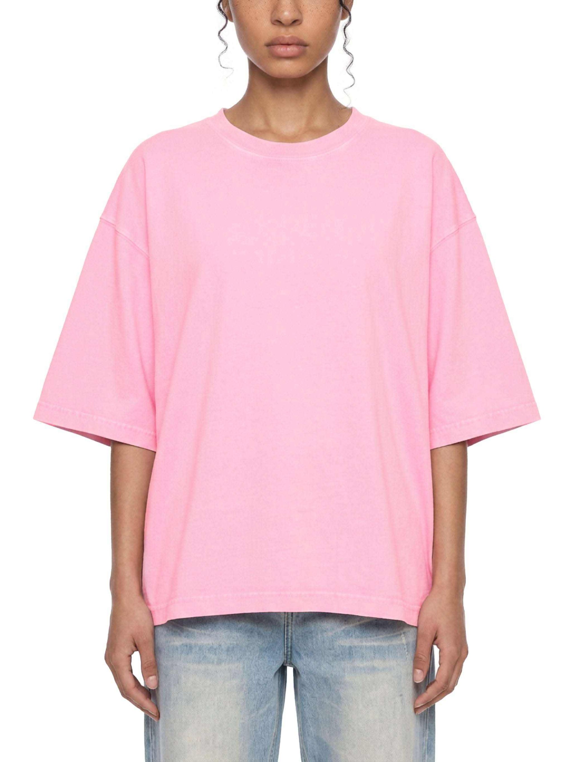 Mineral wash boxy cotton t-shirt with oversized fit and senior year 2027 graphic design