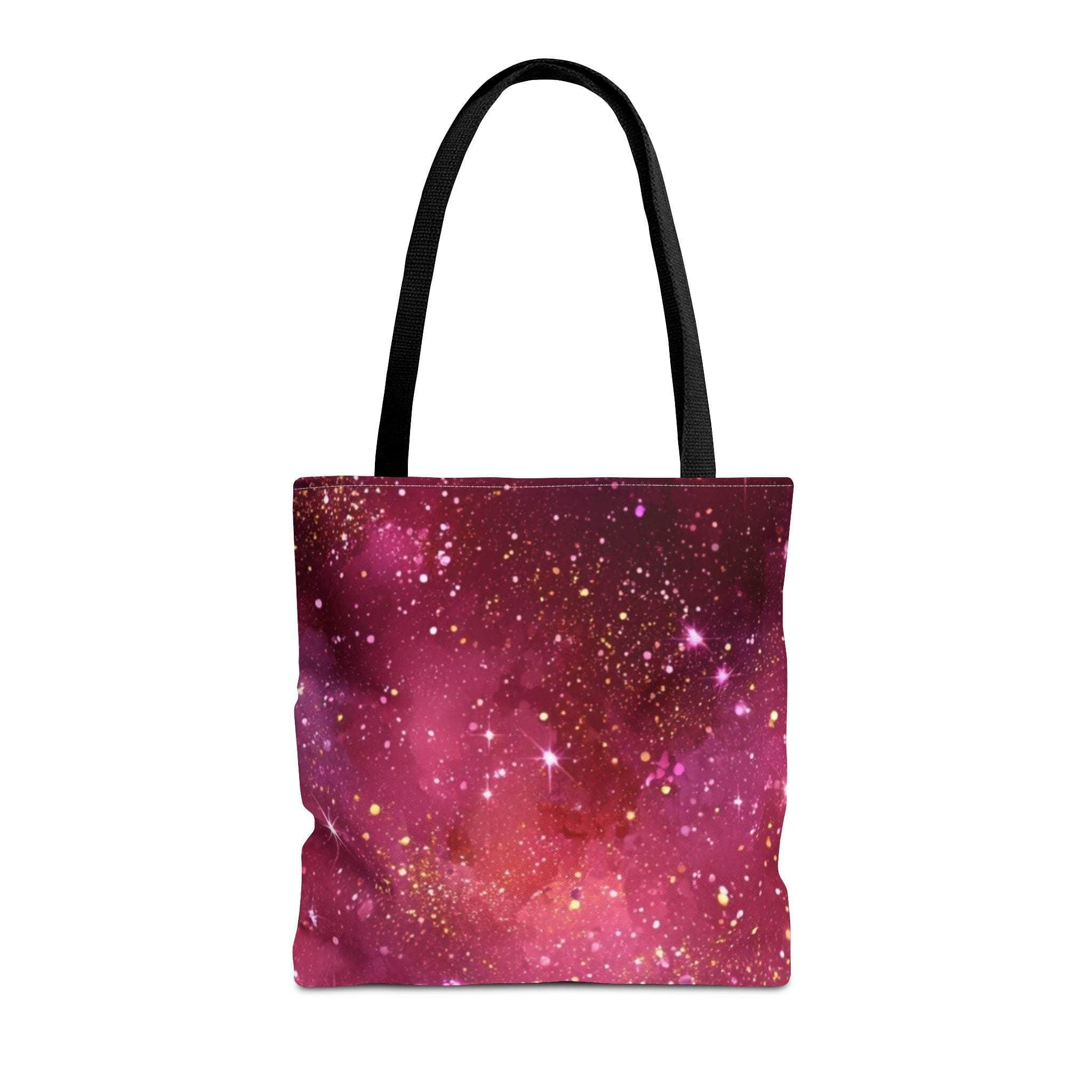 Bratcore Glittery Pink Polyester Tote Bag - Durable Statement - TeninoVentures